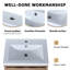 Ensemble de meuble-lavabo simple 24 po avec plateau en résine Blunham-652074058-671085540