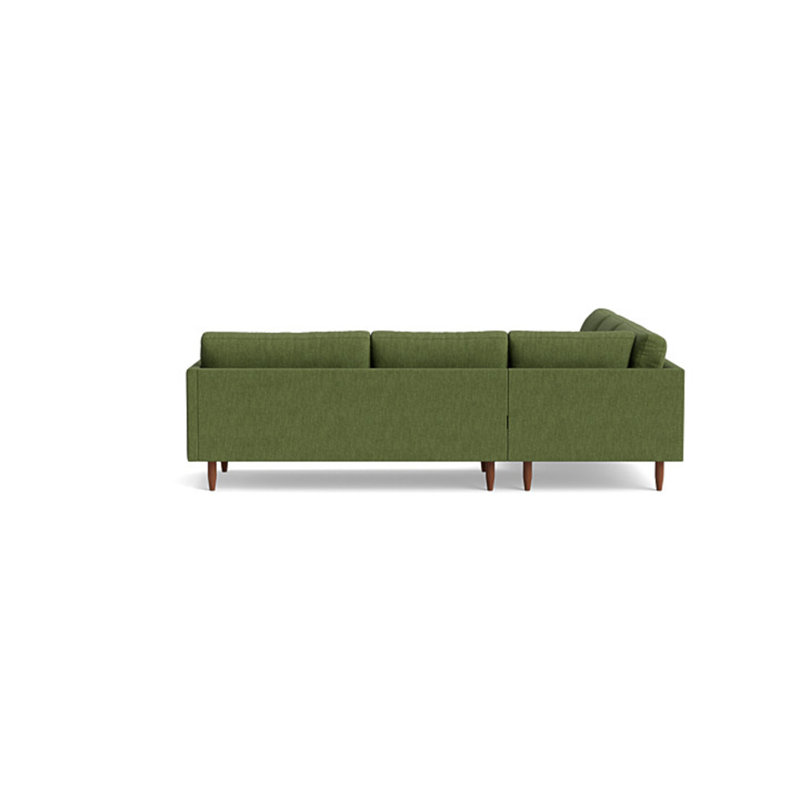 Skinny Fat Sectional, Left Hand Facing, Performance Weave - Basil