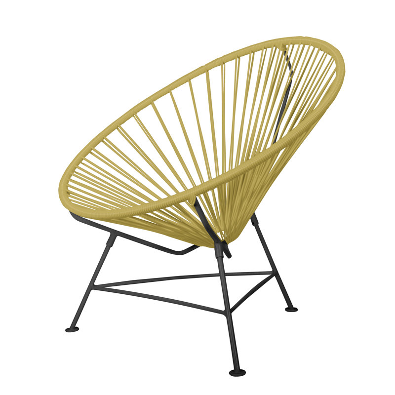 Innit Indoor Handmade Lounge Chair, Gold/Black