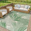 Green Modern Outdoor Rug, Nature Print Stain Resistant Easy to Clean Rug For Patio, Balcony, Decks & Garden-295891098