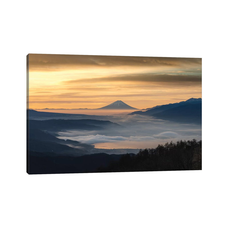 Mount Fuji XX 1 Piece Wall Art on Canvas, 30.48cm H x 45.72cm W x 1.91cm D, Wrapped Canvas