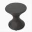 Table d'appoint d'extérieur en osier brun de 16 pouces Hourgla