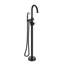 Robinet de baignoire autoportant à poignée double Topcraft avec douche à main-69763895