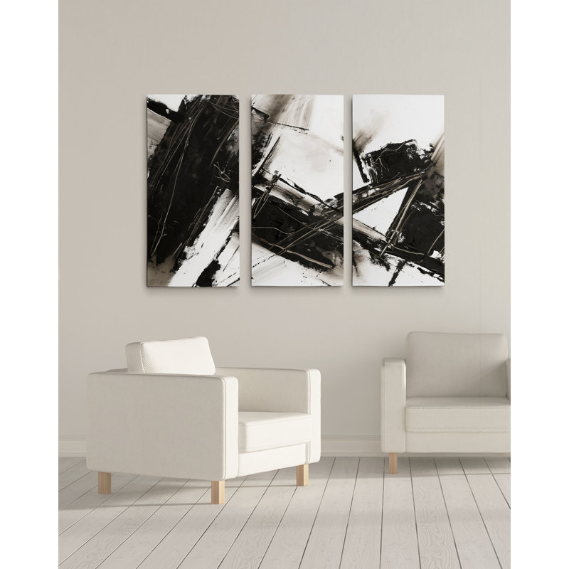 « diagonale matrix ii », reproduction d’art à multiples images sur toile, H 24 po x l 36 po x P 1,5 po