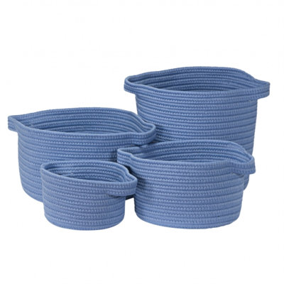 Vintage 4 Piece Storage Basket Set