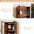 79.5''W Walnut Finish Entertainment Center with Bookshelves for 35/45/55 Inch TV, Mid Century Modern Wood Media Console Include TV Stand with Storage and 4-Tier Display Case with Glass Doors for Living Room, Brown-871410304