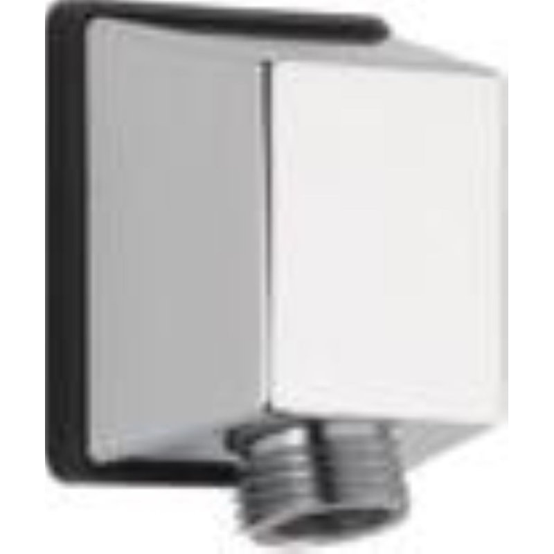 COUDE MURALE CARRÉE POUR DOUCHE À MAIN, Chrome Lumicoat