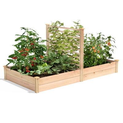 Wood Raised Garden Bed