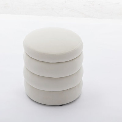 Velvet Wooden frame Make-up stool by Wrought Studio