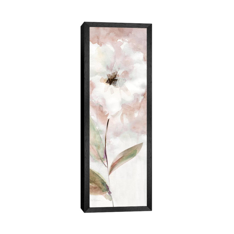 Summer Bloom I by Carol Robinson - Panoramic Print on Canvas, Black Framed, 30.48 cm H x 91.44 cm W