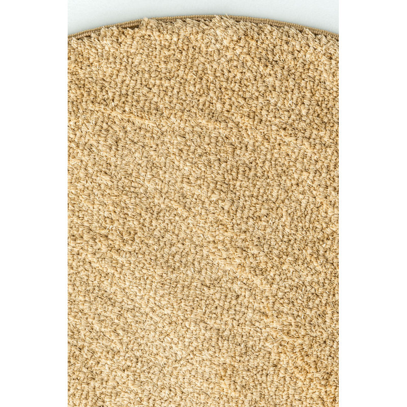 Round Roban Solid Colour Machine Made Indoor / Outdoor Area Rug, Round 3'3"