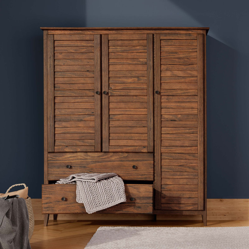 Armoire Greenport, Bois de flottage brossé