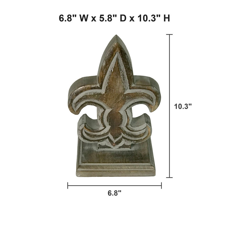 Statue en fleur sculptée à la main Hémadar Fleur Des Lis