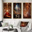 «Art de l'Islam intérieur», 3 pièces sur toile-641533960-641533966