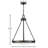 Collier Four-Light Chain-Hung Pendant - Black Oxide