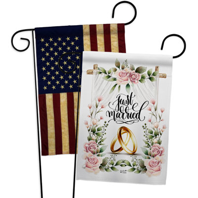 Drapeau de jardin à 2 côtés en polyester 18 x 13 po