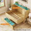 Lit escamotable avec rangement Farmhouse, armoire escamotable avec station de charge intégrée pour chambre à coucher, chambre d'amis-1755776798-1755776793