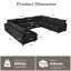 Canapé modulaire réversible en U 8 pièces 8 pièces-133007493