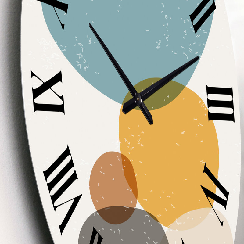 Minimal élémentaire organique et géométrique compostions XVII - horloge murale moderne, Petit