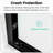 Double Sliding Bathroom Partition, Tempered Glass, Matte Black, Smooth Feature Black Bypass Shower Door, 1/4" Thick Stylish Addition-124961303