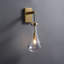 1-Light TearDrop Glass Wall Sconce