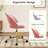 Armless Adjustable Height Swivel Upholstered Task Chair with Casters-110136519