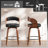 Comfortable Swivel Counter Stool With Durable Solid Wood Legs-120285789-120285790