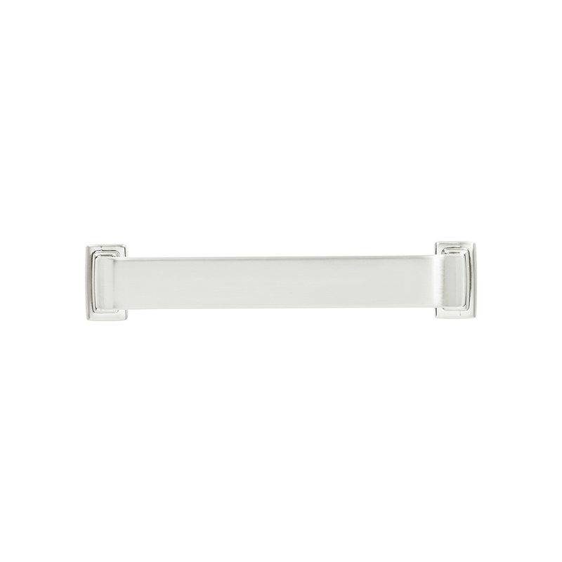 Brighton Collection Handle Pull - Cabinet Pull - Farmhouse Hardware for Drawers & Cabinets, 5-1/16", Satin Nickel