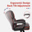 Chaise de bureau ergonomique rembourrée bleu-2031951189