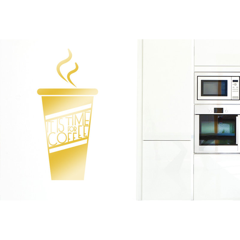 Food & Beverage Wall Decal, Large, Shiny Gold