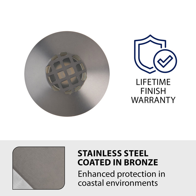 LED Well Light, 2700K, Bronze Stainless Steel