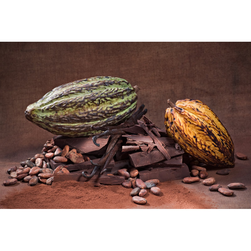 Cocoa Beans - Wrapped Canvas Print, 20cm H x 30cm W x 3.8cm D