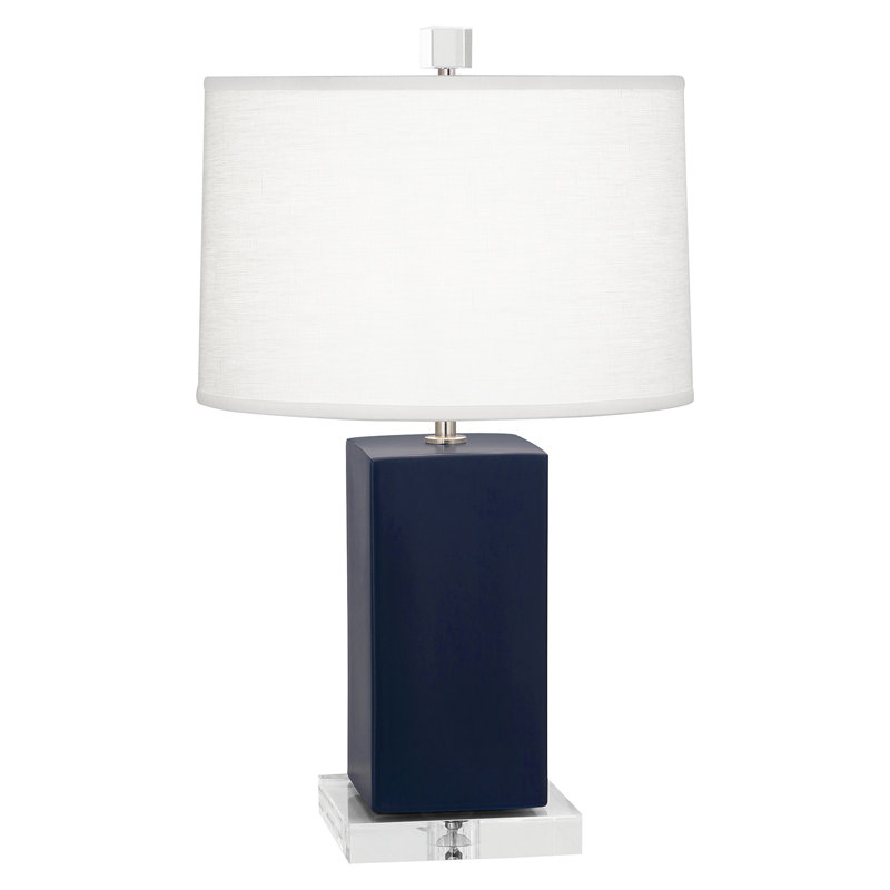 Harvey Table Lamp, 19.13" H x 11.5" W x 11.5" D, Midnight Blue