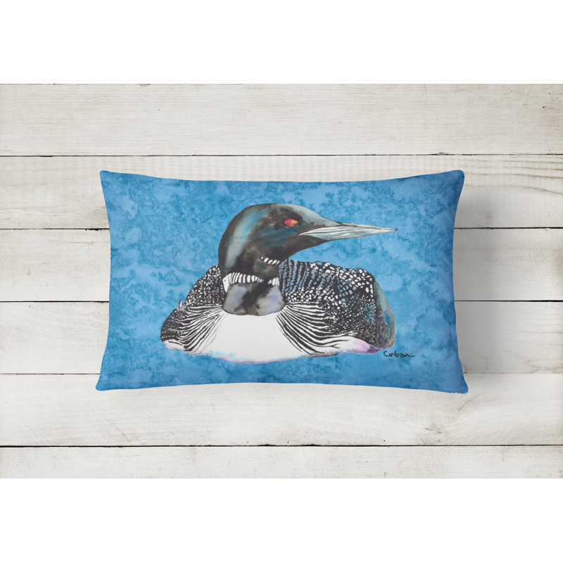 Loon Outdoor Throw Pillow