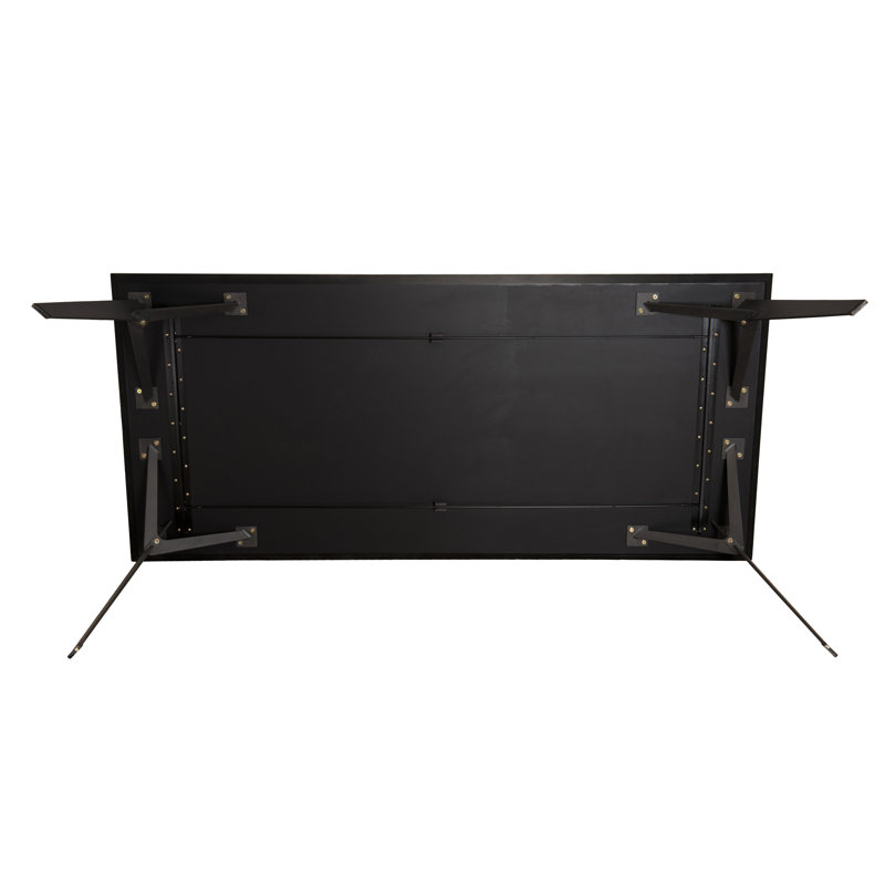 Briones Teak Solid Wood Top Metal Base Dining Table