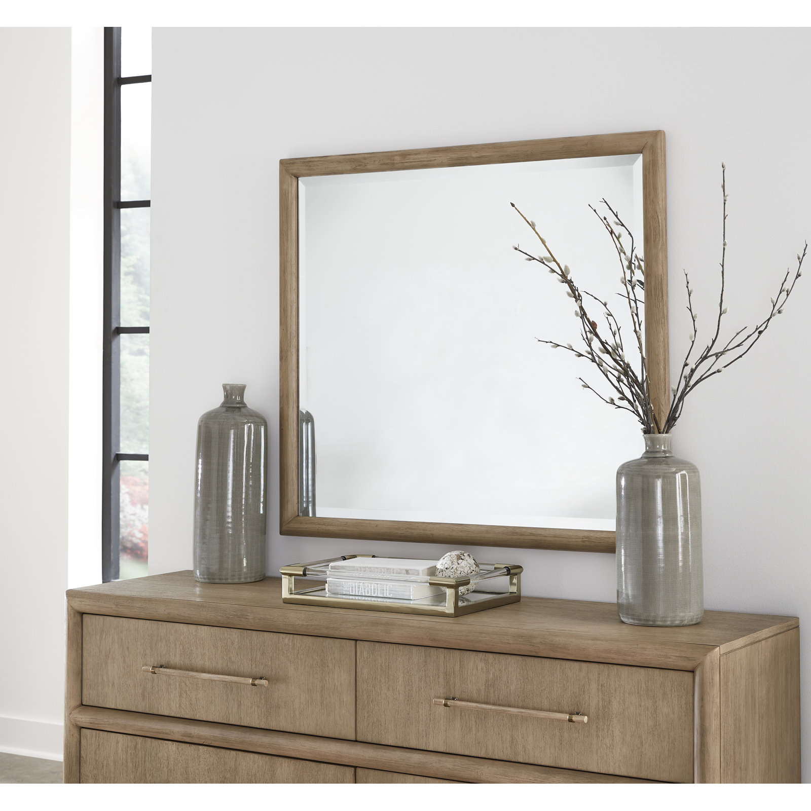 Colleen Rectangle Mirror, Natural