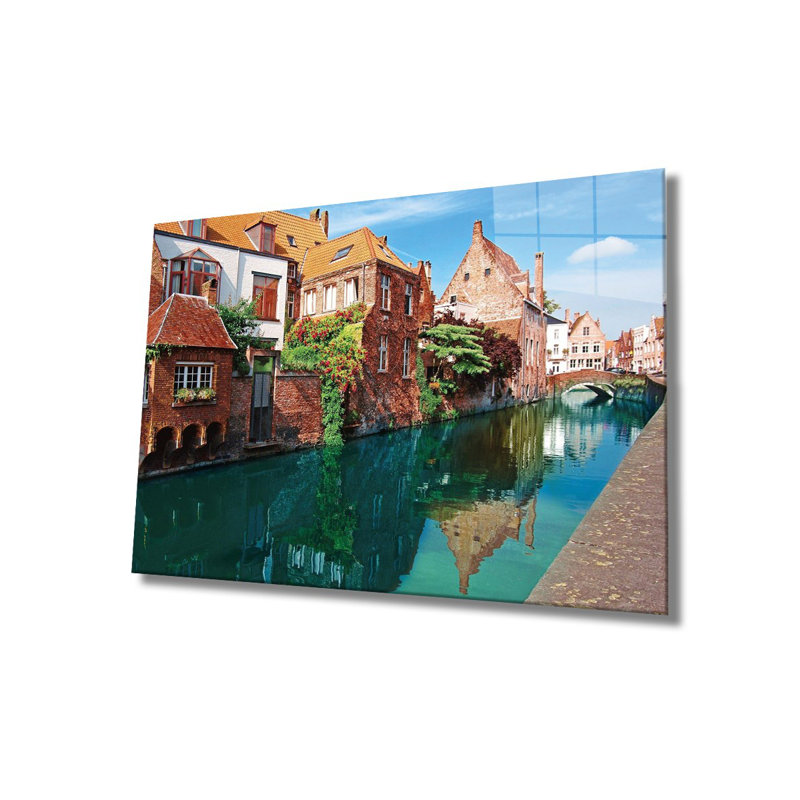 Superbe peinture décorative en verre trempé de 23,6 po x 35,4 po | 100% verre trempé, épaisseur: 0,16 pouce | Parfait pour la décoration intérieure, l'esthétique moderne et l'art mural élégant