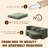Convertible Floor Sofa Bed with 2 Pillows, Corduroy Fabric, Foam-Filled, No Assembly Required-897488914