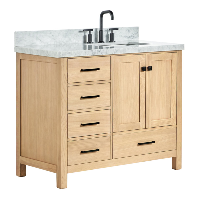 Ensemble de meuble-lavabo simple 43 po Cambridge, Chêne