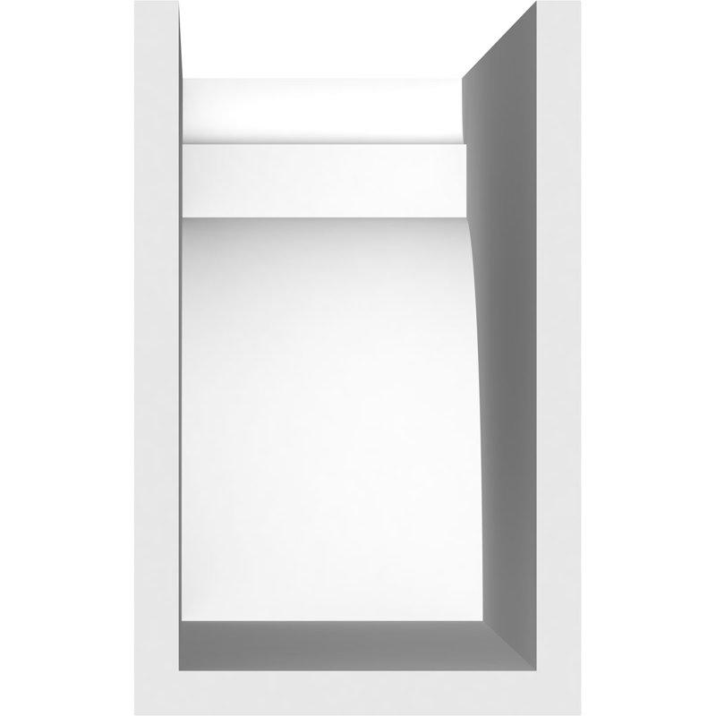 5"W x 8"H x 20"L Standard Yorktown Architectural Grade PVC Rafter Tail, 8"H x 5"W x 20"D