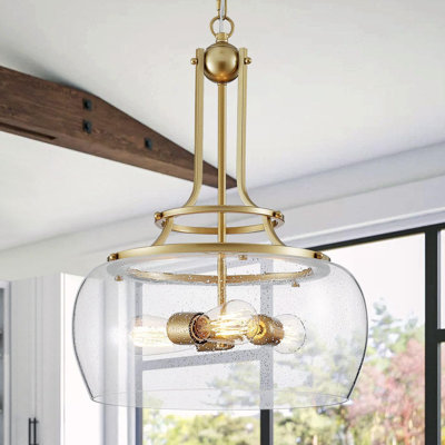 Rural Farmhouse Industrial Circular Chandelier