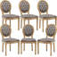 Chaise de salle à manger style français avec dossier rond, style français, ensemble de 6-1871473059-1860685383