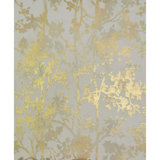 Antonia Vella Floral Metallic Wallpaper Roll by Antonia Vella