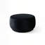 Repose-pieds rond 28 po en velours noir-839176307
