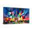 «Scenic & Cityscapes Colorful Geometric Eiffel Tower», reproduction d'art abstraite-76681442