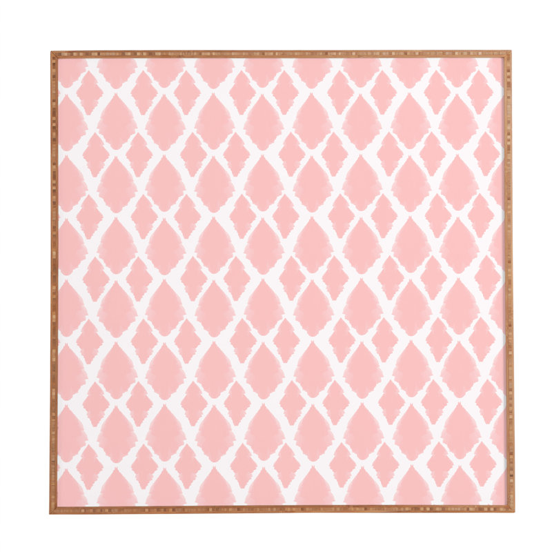 « blushed ikat », impression encadrée, H 30 po x l 30 po x P 1 po