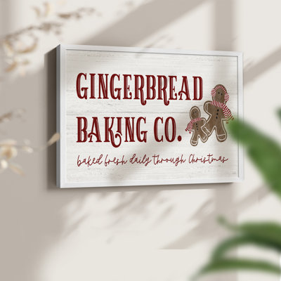 Gingerbread Baking Co Framed Print  Restickable