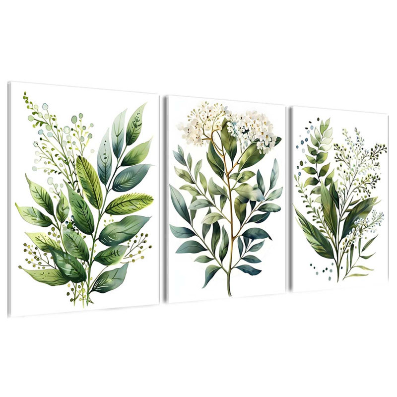 3 Piece Wrapped Canvas Print, 60 cm H x 40 cm W