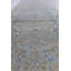 Tapis unique en laine des années 1900 de 2 pi 9 po x 23 pi 6 po Blues / taupes / ivoire / beige