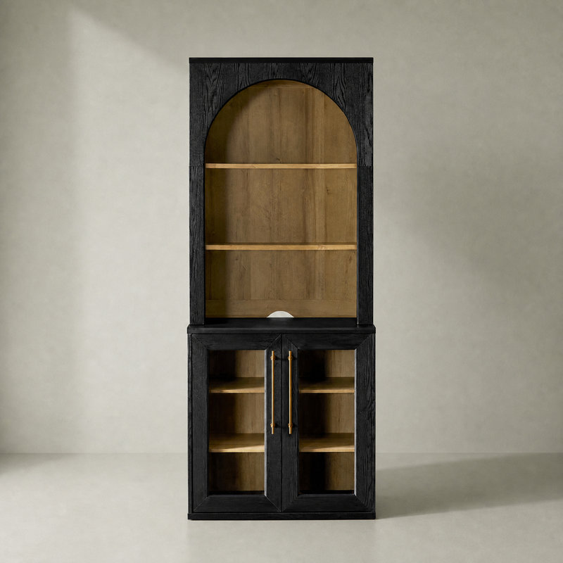 Armoire de rangement inclinée Mercer41 Grabill, Noir, noir, noir, noir